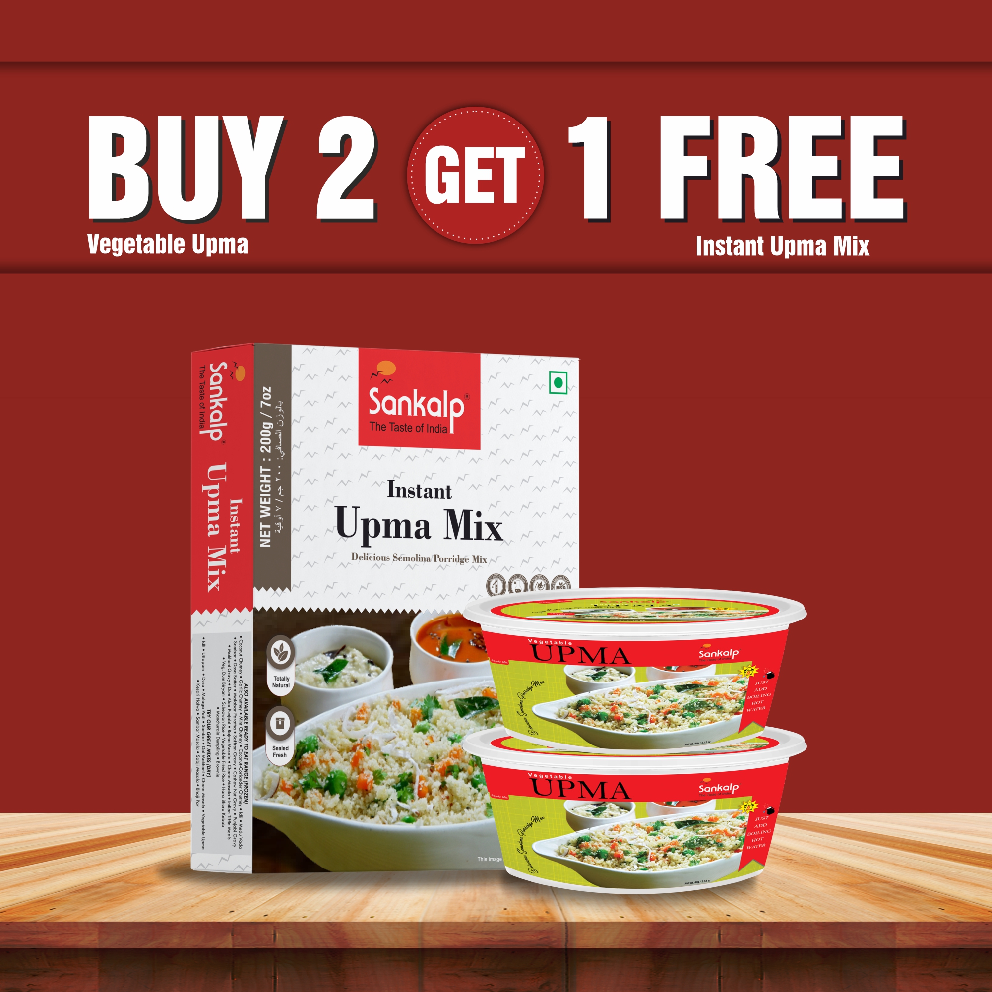 Sankalp Vegetable Upma | 60 gm