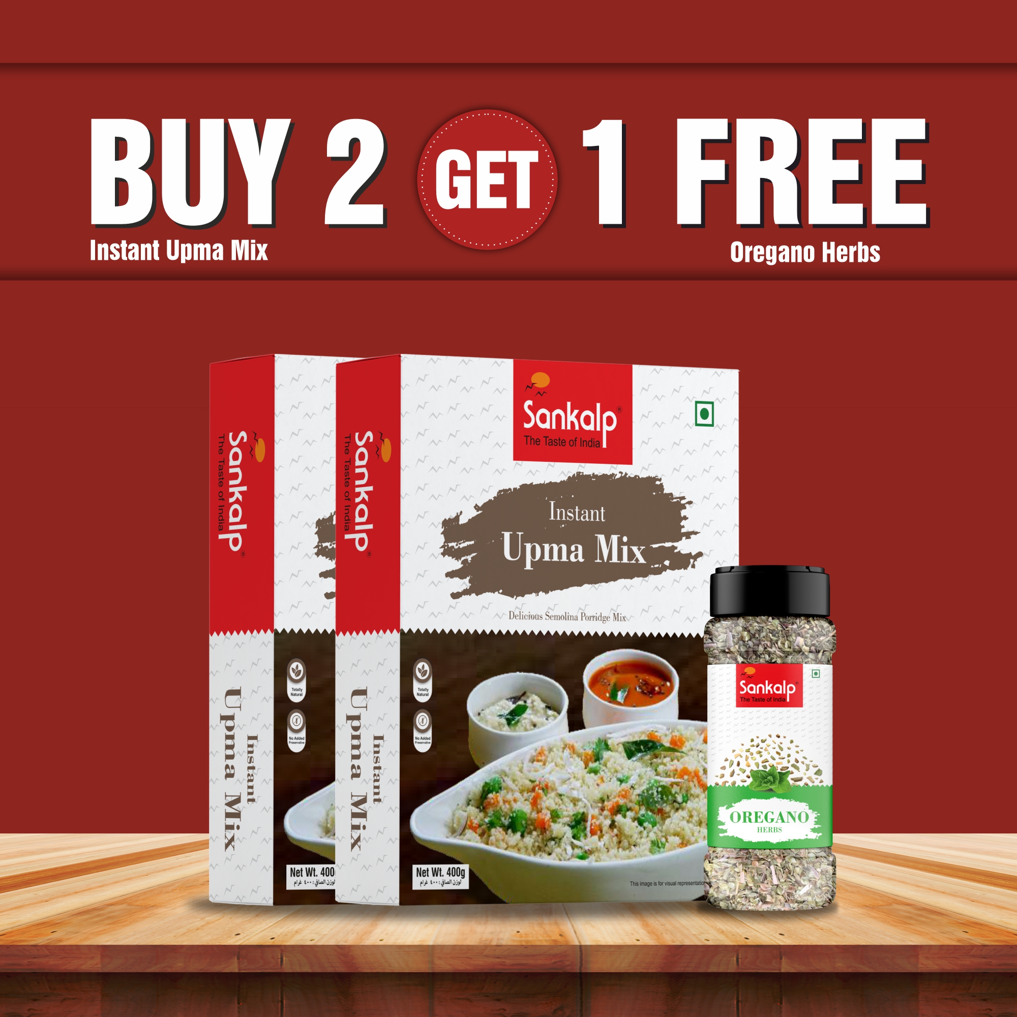 Sankalp Instant Upma Mix | 400 gm