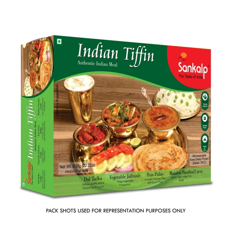 sankalp-tiffin-meal-dal-tadka-vegetable-jalfrazie-peas-pulao-malabar-paratha-565-gm