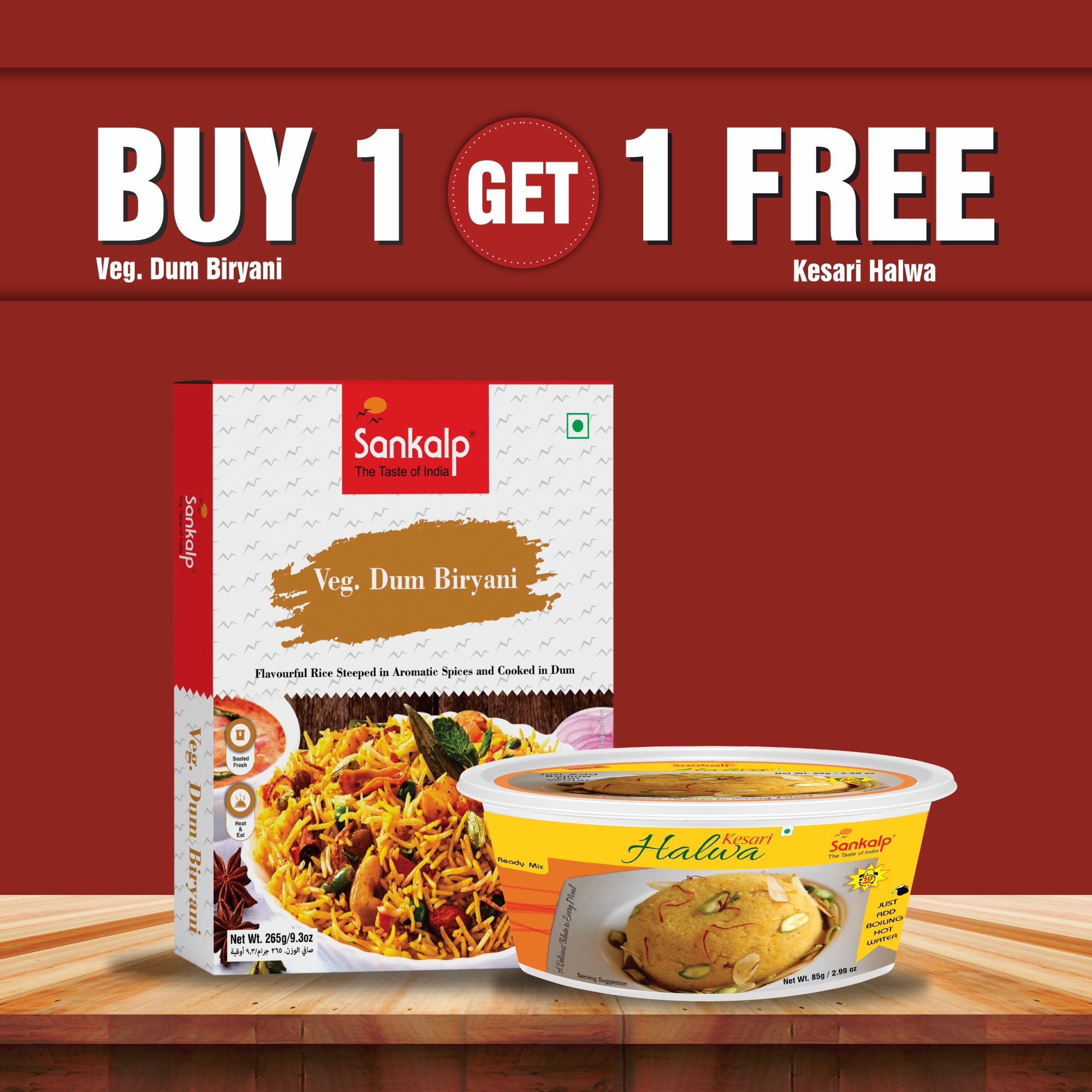 Sankalp Veg. Dum Biryani | 265 gm