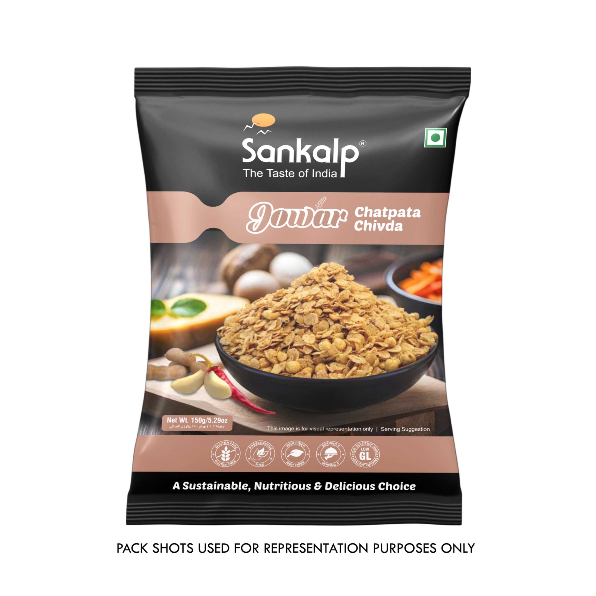 Chivda Combo - Jowar Chatpata Chivda, Mix Millet Peri Peri Chivda & Mix Millet Pudina Chivda | 150g - Image 6